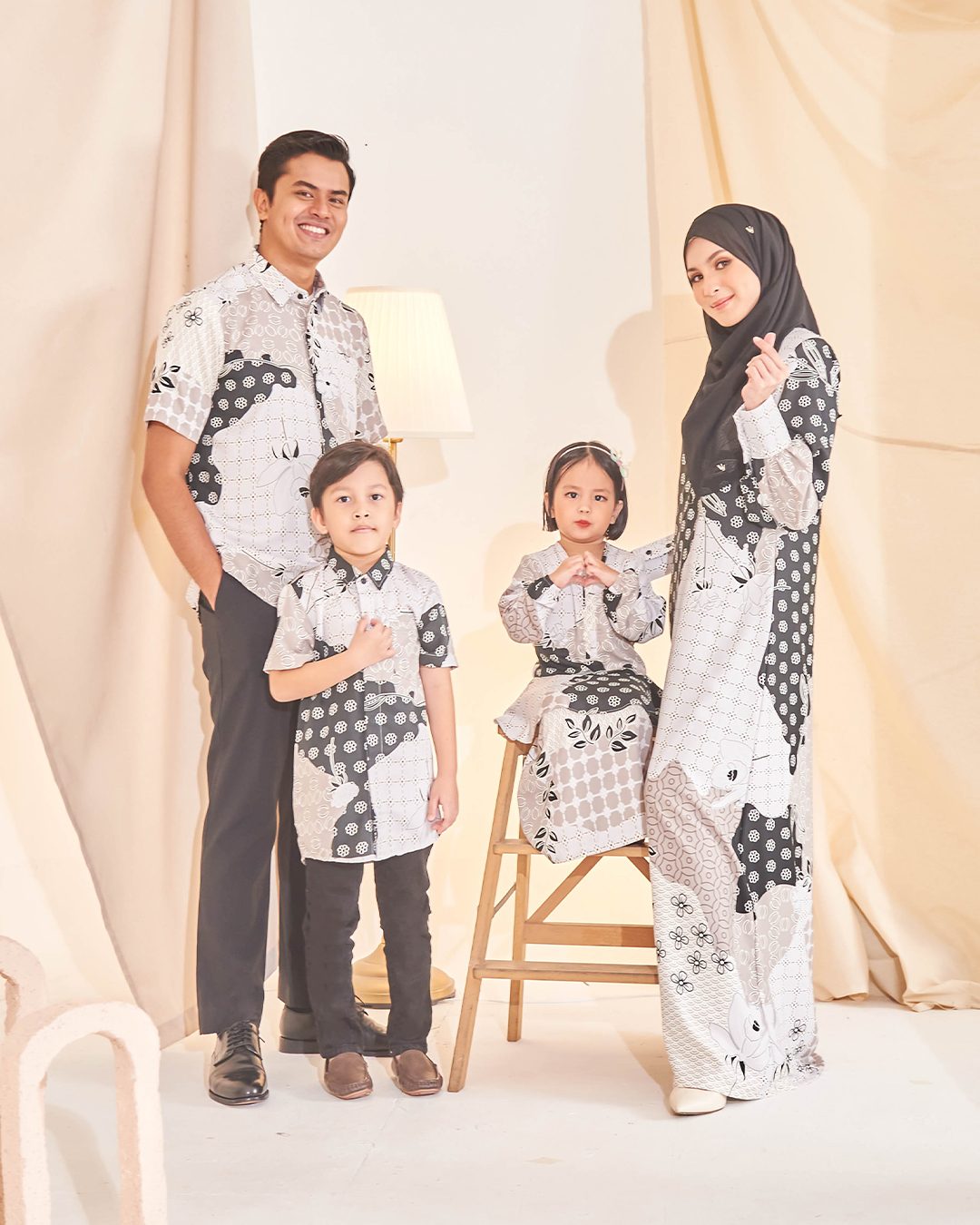 Dress Peplum Ezre Kids - Pebble Black