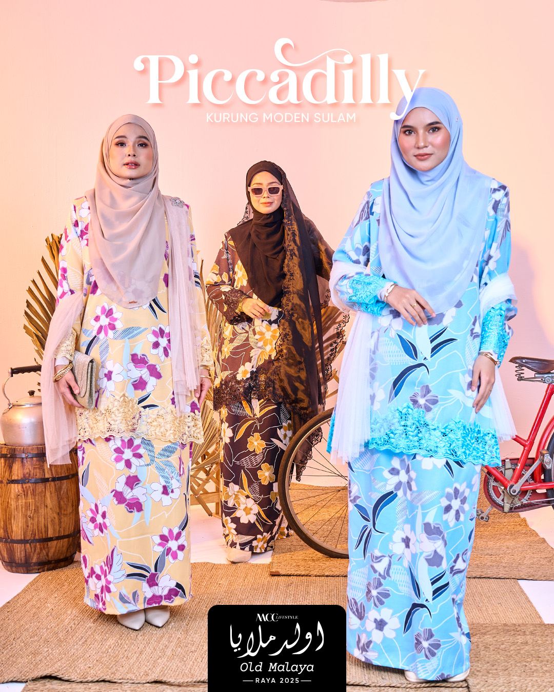 Baju Kurung Moden Sulam Piccadilly
