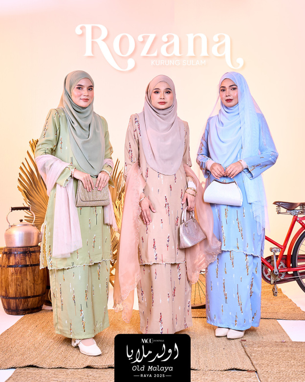 Baju Kurung Sulam Rozana