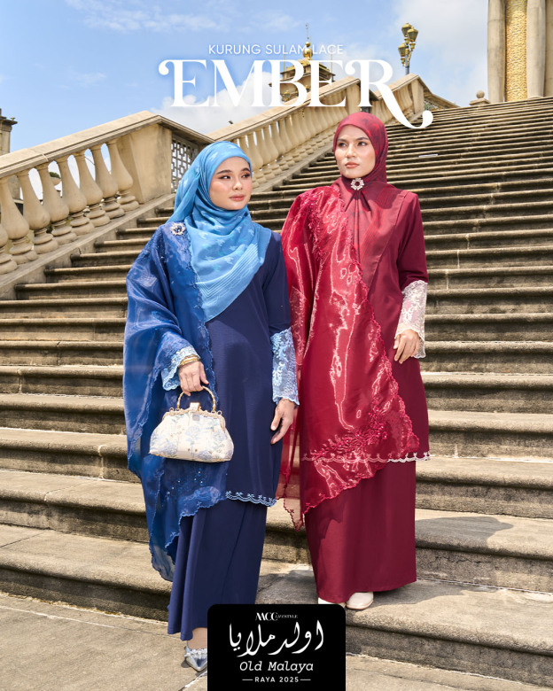 Baju Kurung Sulam Lace Ember