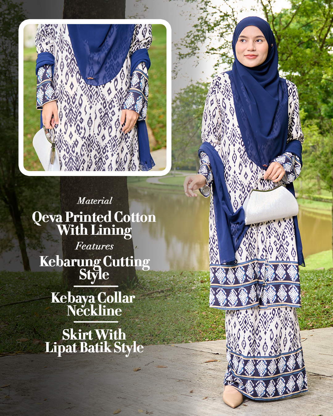 Baju Kebarung Batik Pua Kumbu Marissa