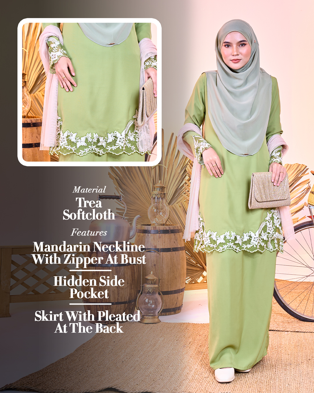 Baju Kurung Sulam Diamante Arawinda