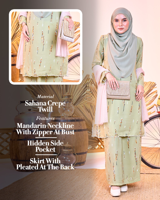 Baju Kurung Sulam Rozana