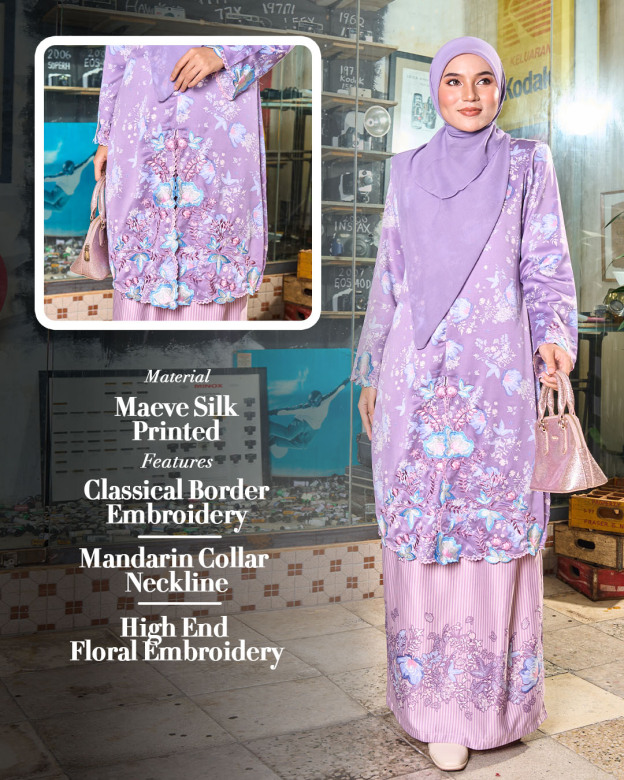 Baju Kurung Silk Printed Hawa