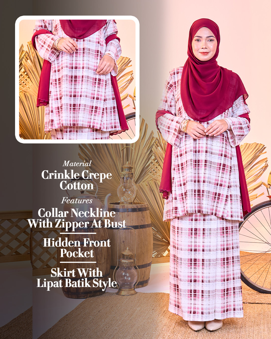Baju Kurung Pahang Lysandra Laluna X MCC