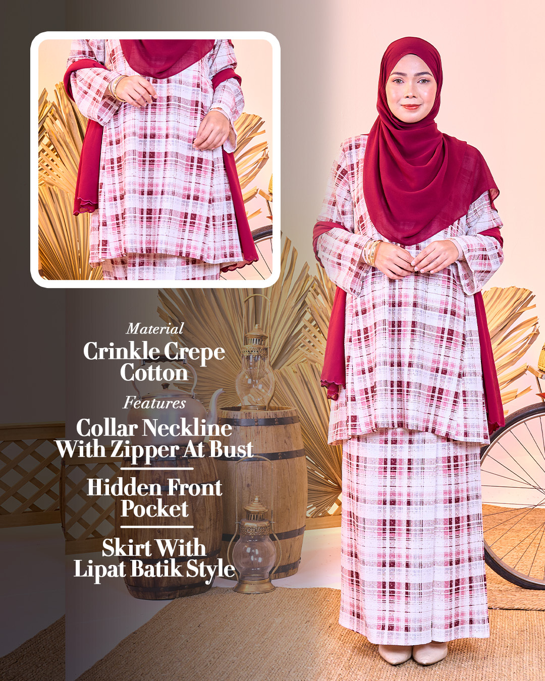 Baju Kurung Pahang Lysandra Laluna X MCC