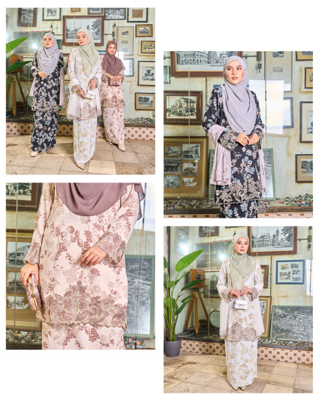 Baju Kurung Sulam Lace Aylin