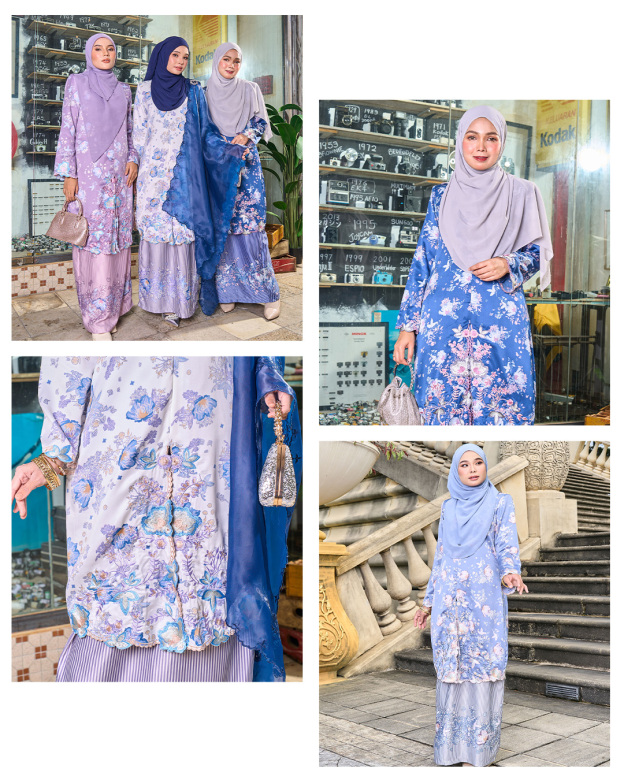 Baju Kurung Silk Printed Hawa