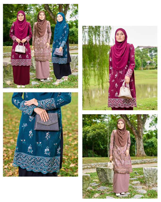 Baju Kurung Embroidery Lace Mahika