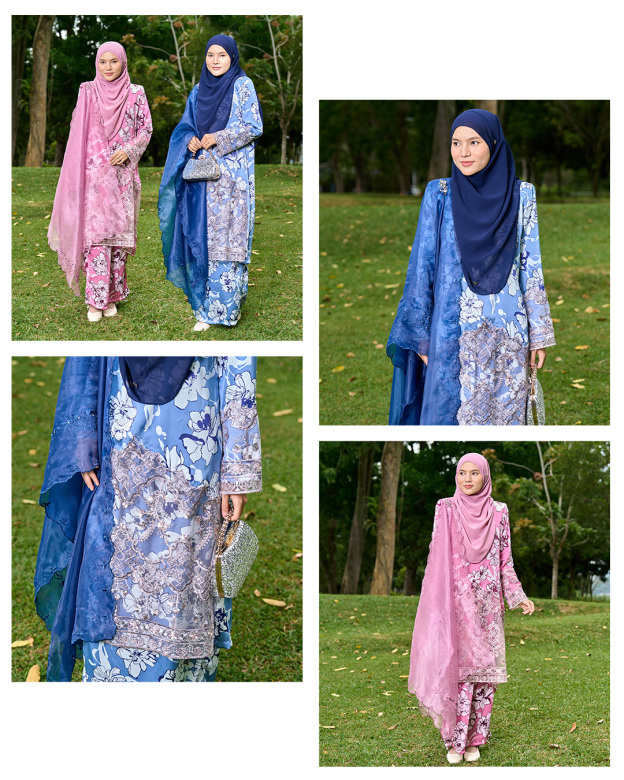 BAJU KURUNG MODEN SULAM LACE MARYAM MADHURA