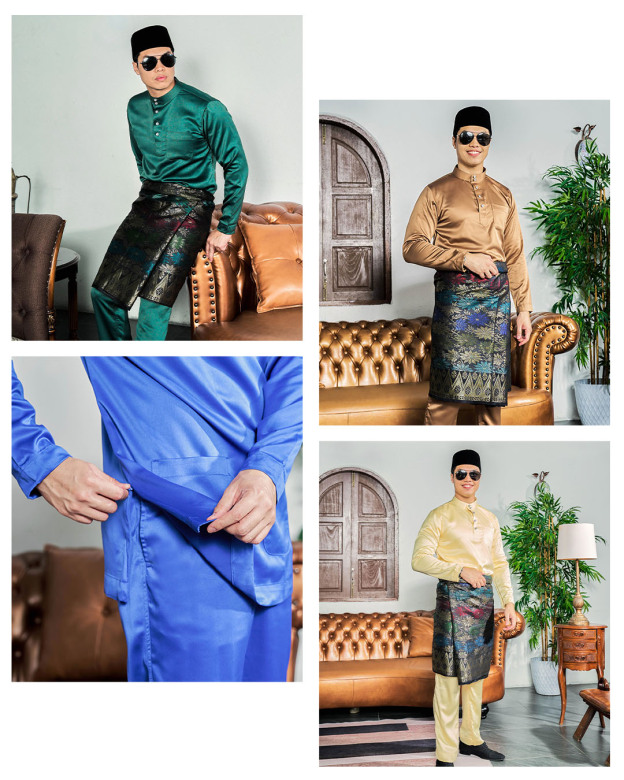 Baju Melayu Tailored Fit Hombre X MCC
