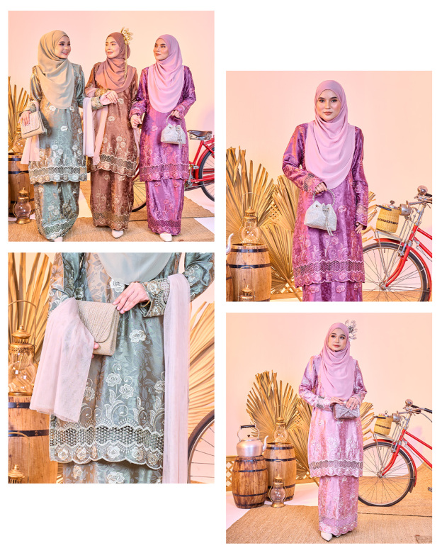 Baju Kurung Sulam Jacquard Akira Daisy