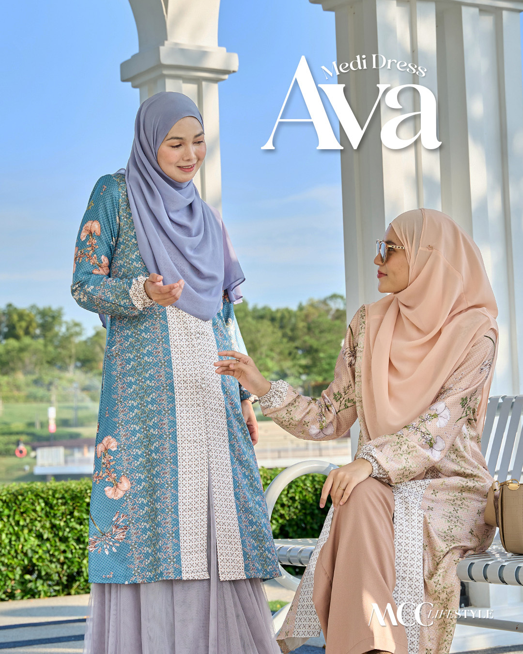 Medi Dress Ava - Dove Series