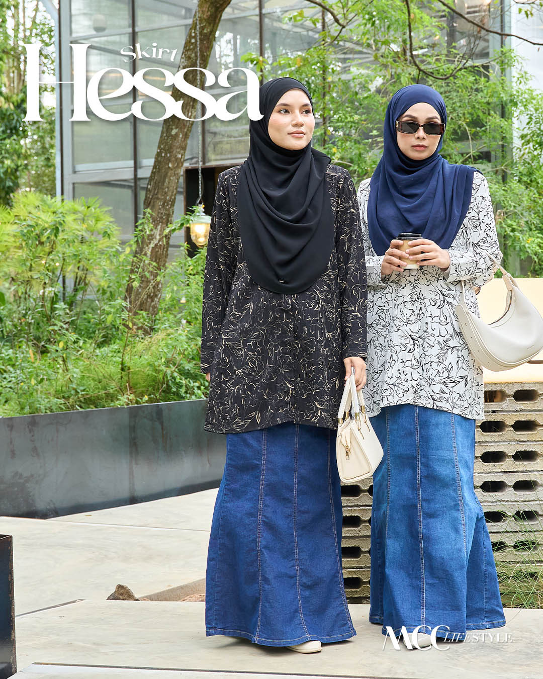 Skirt Denim Jeans Hessa Flare Series