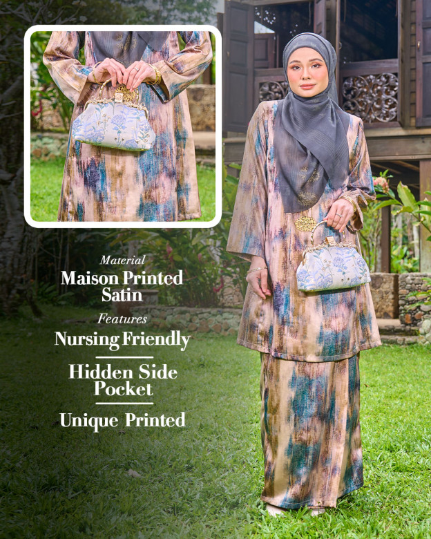Baju Kurung Pahang Zaitun 
