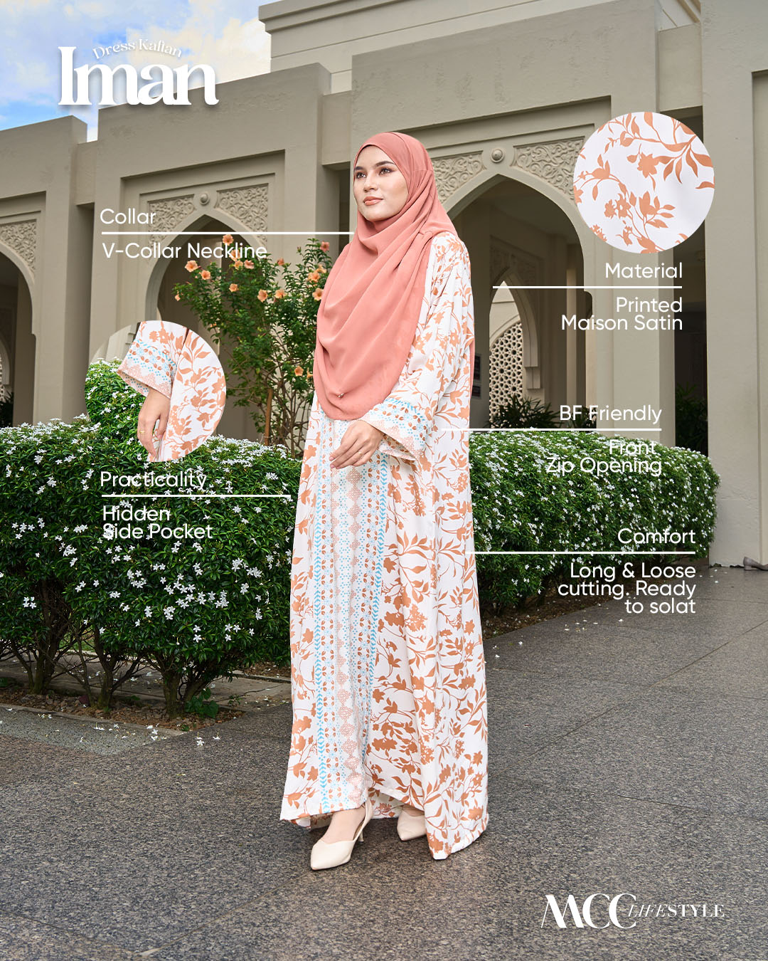 Dress Kaftan Iman Ivy Series