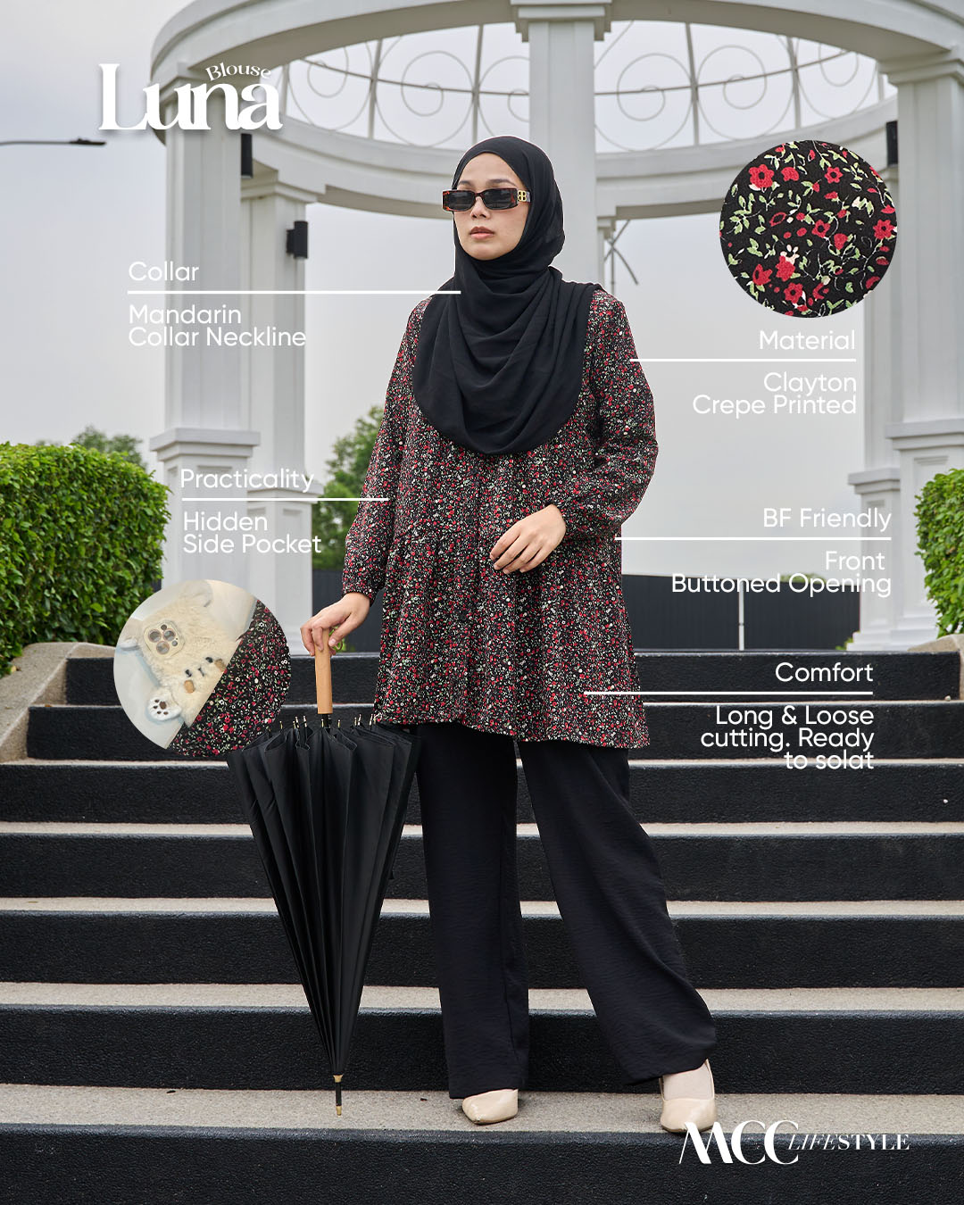 Blouse Luna Pansy Galaxy Series