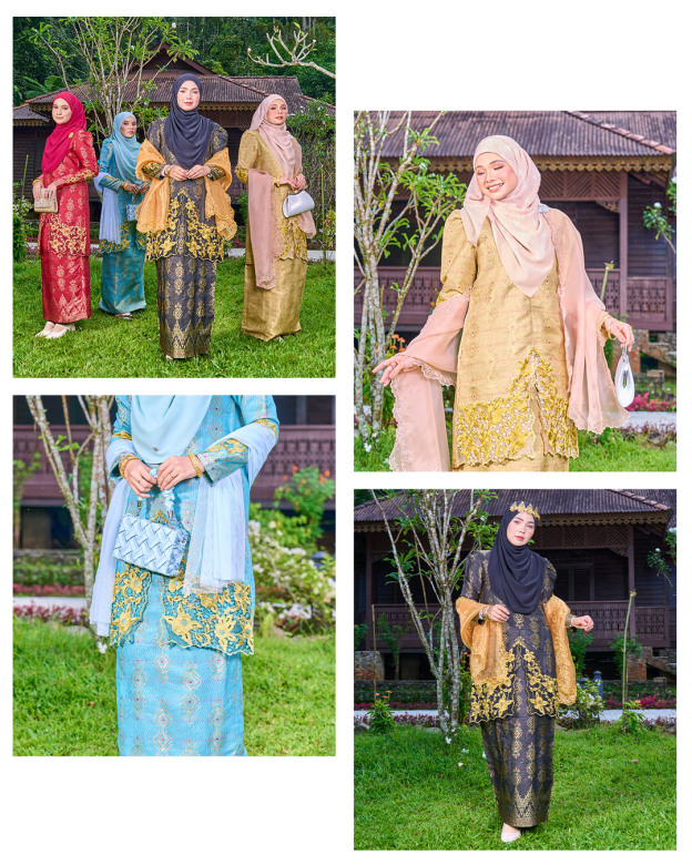 Baju Kebarung Sulam Songket Audrina