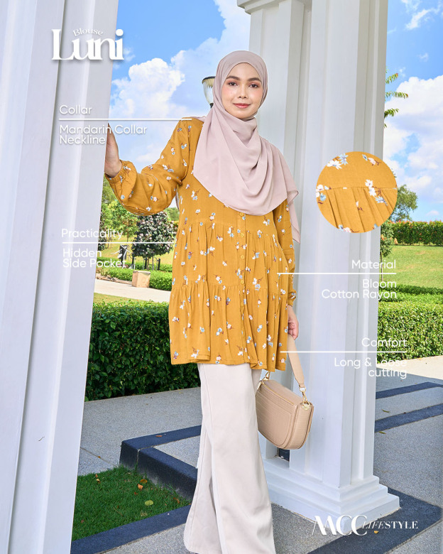 Blouse Luni Florist Series