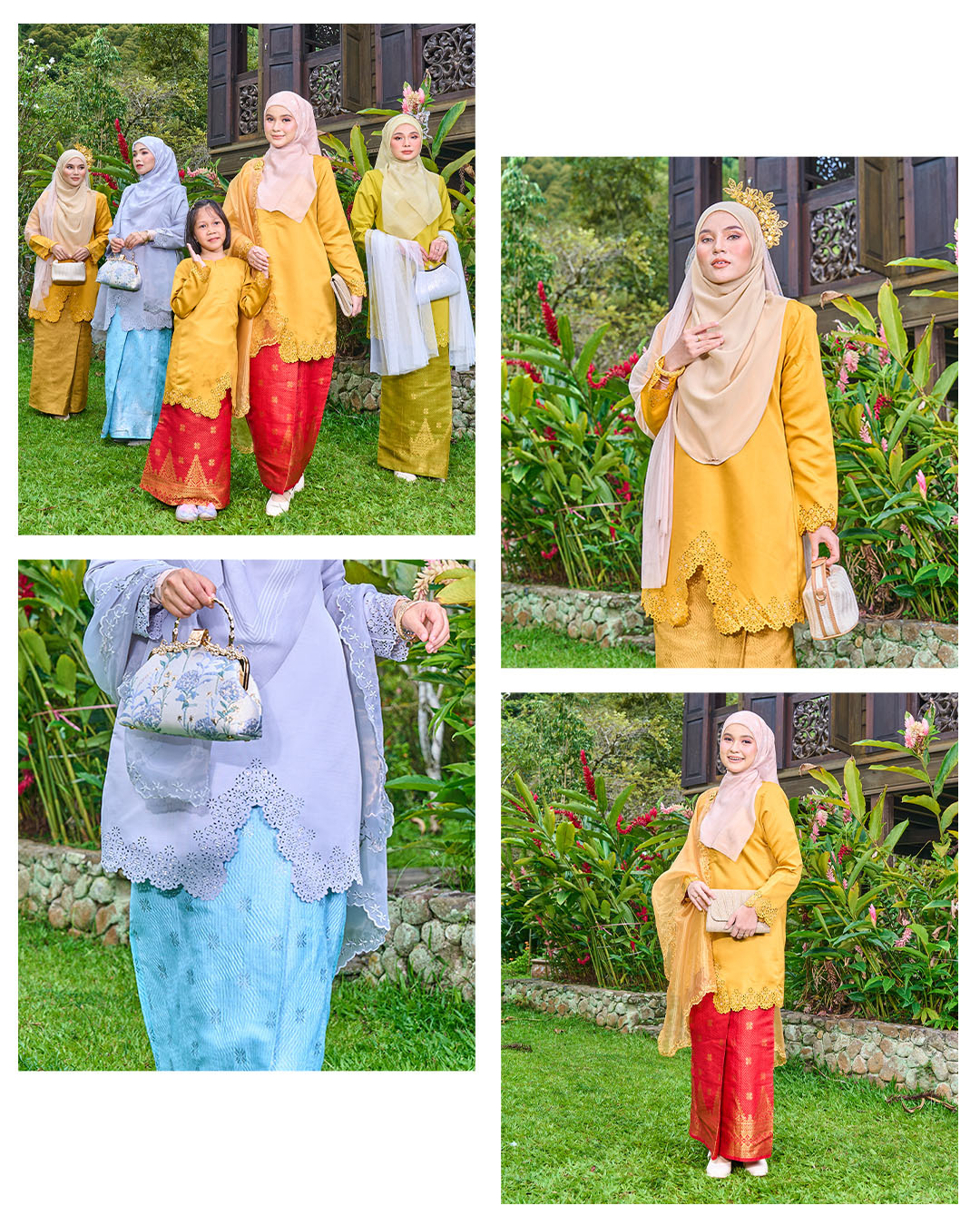 Baju Kebarung Songket Lasercut Harisa