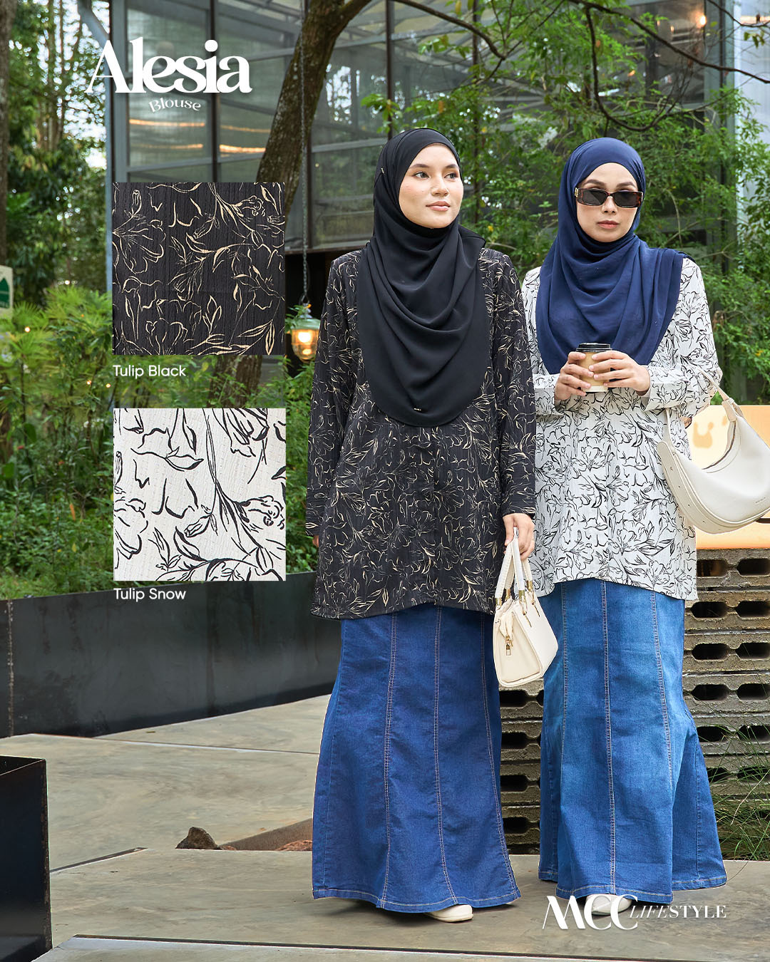 Blouse Alesia - Carnation Rose Series