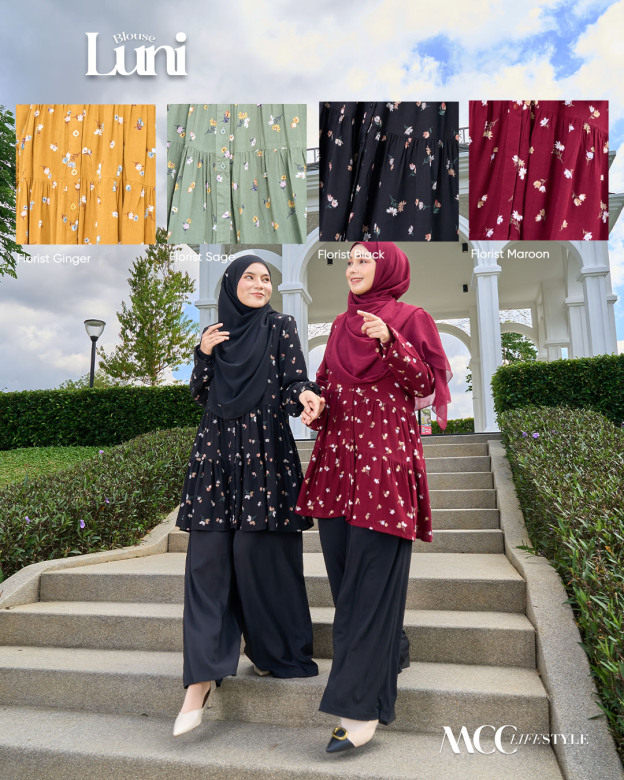 Blouse Luni Florist Series