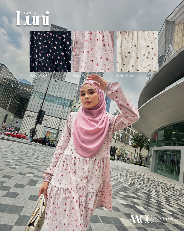 Blouse Luni Flower Rosa Series