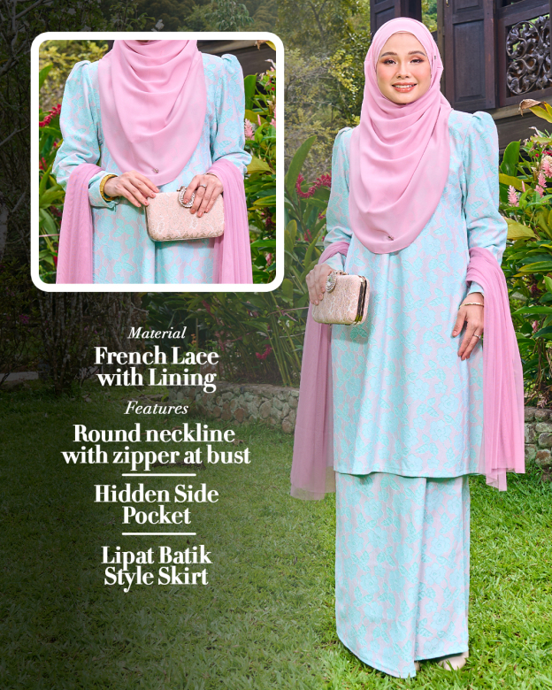 Baju Kurung Riau Lace Adiona