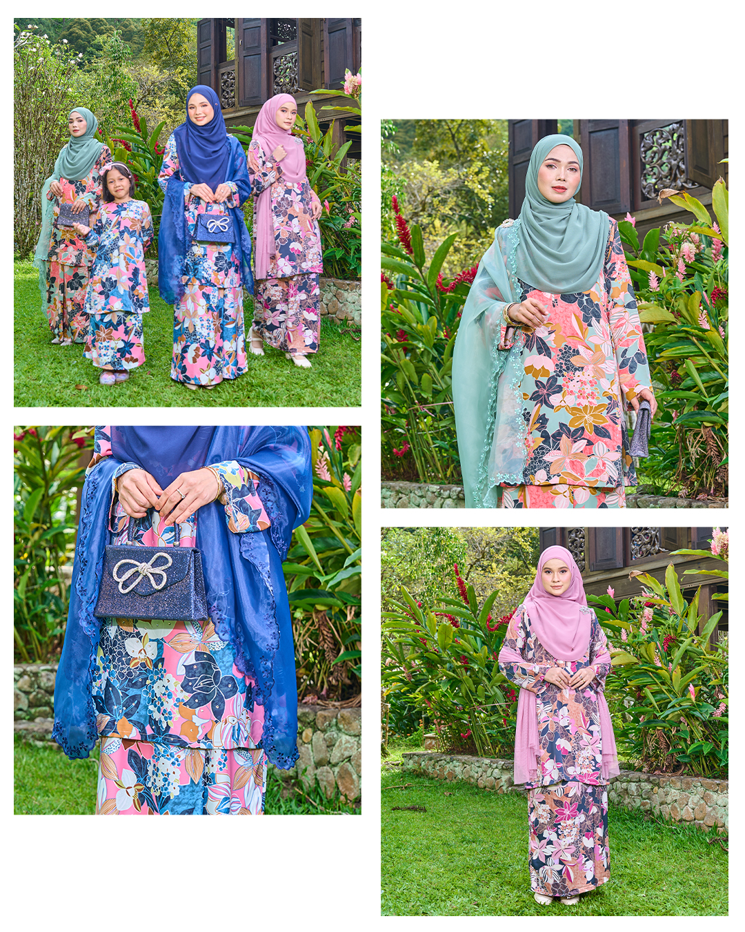 Baju Kurung Pahang Diamante Amanda - Mom 