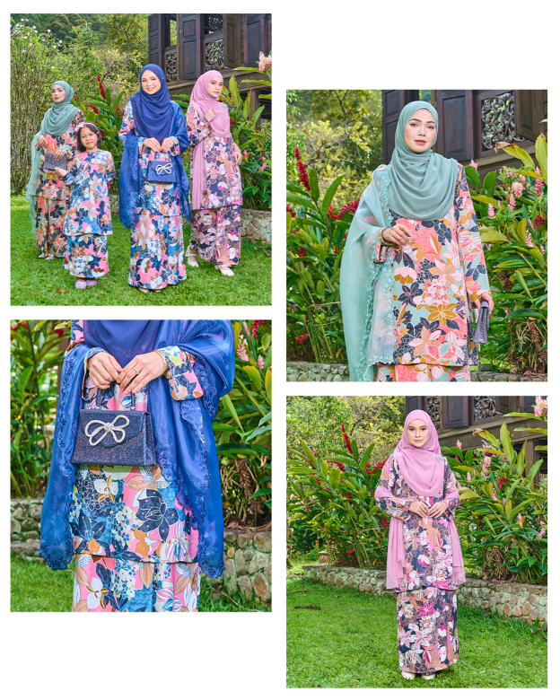 Baju Kurung Pahang Diamante Amanda - Mom 