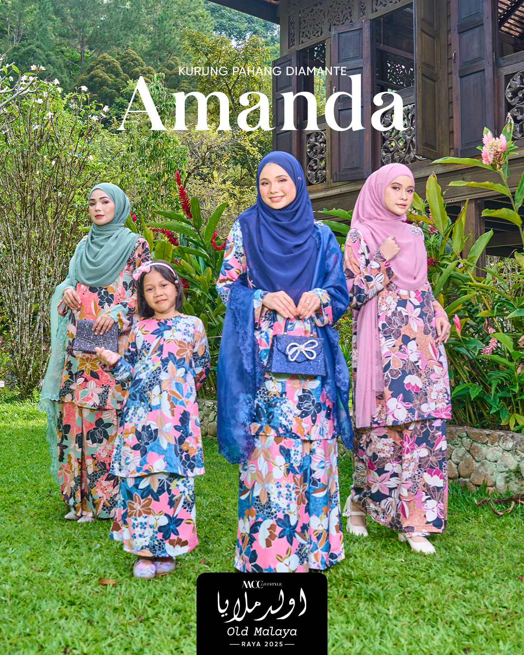 Baju Kurung Pahang Diamante Amanda - Mom 