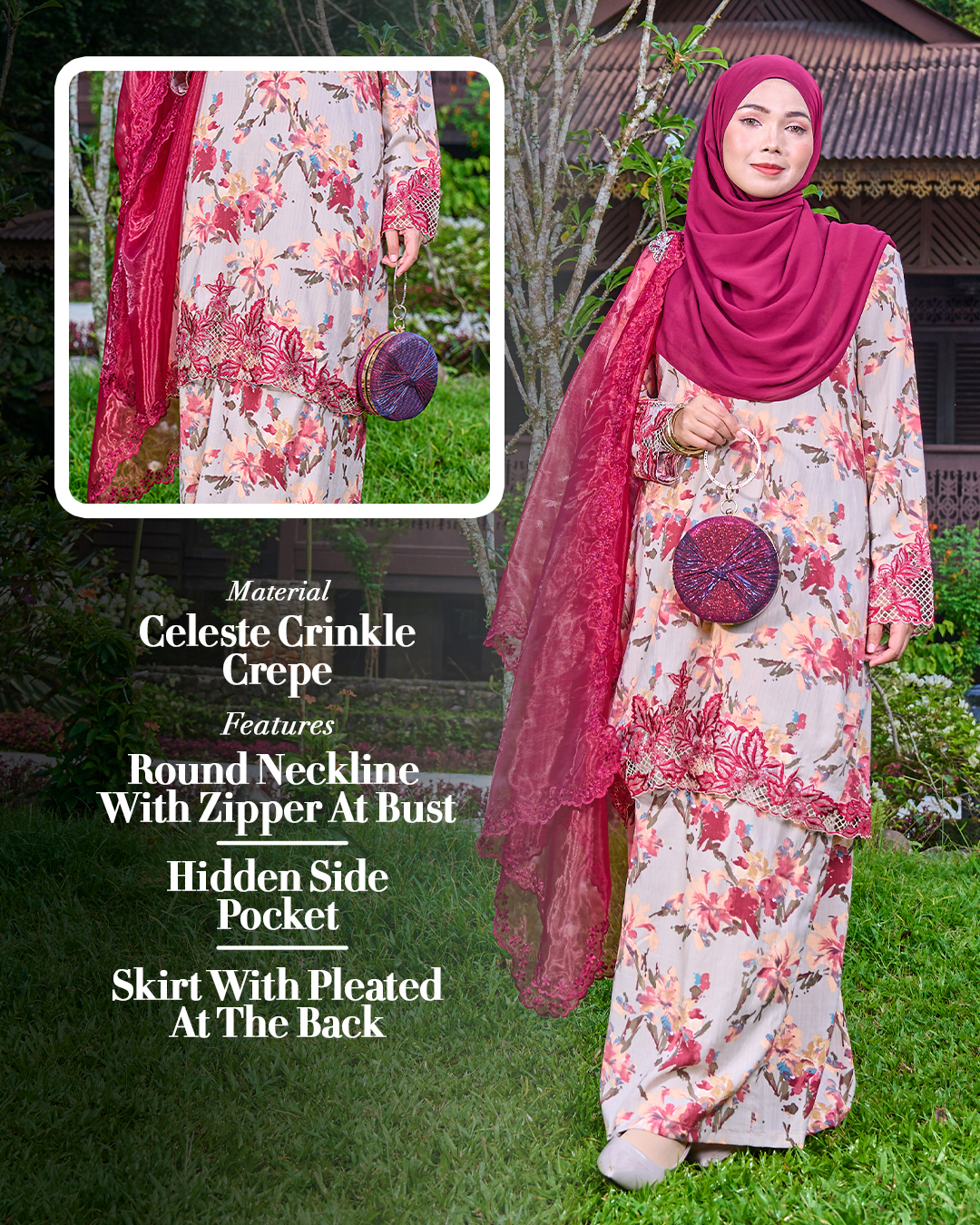 Baju Kurung Sulam Aylin