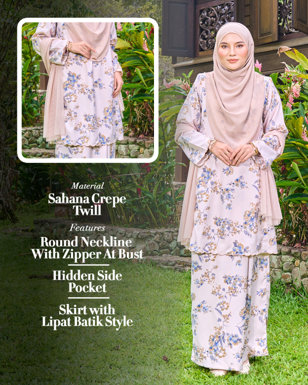 Baju Kurung Pahang Sulam Azizah