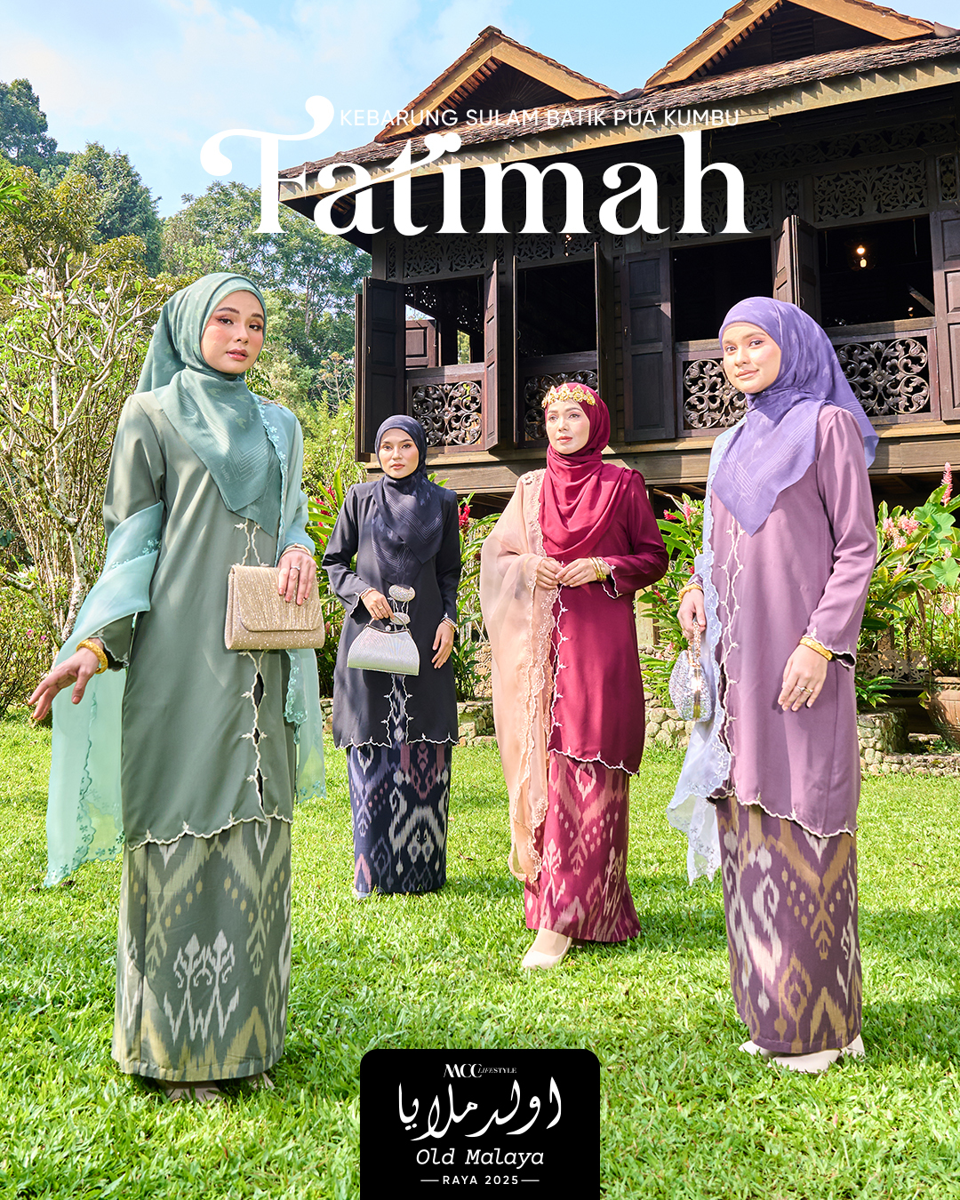 Baju kebarung Sulam Batik Pua Kumbu Fatimah