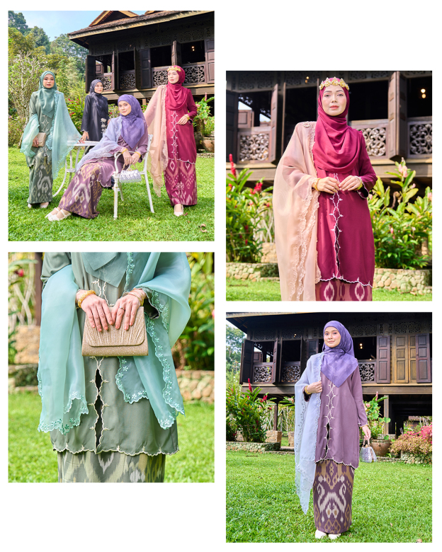 Baju kebarung Sulam Batik Pua Kumbu Fatimah