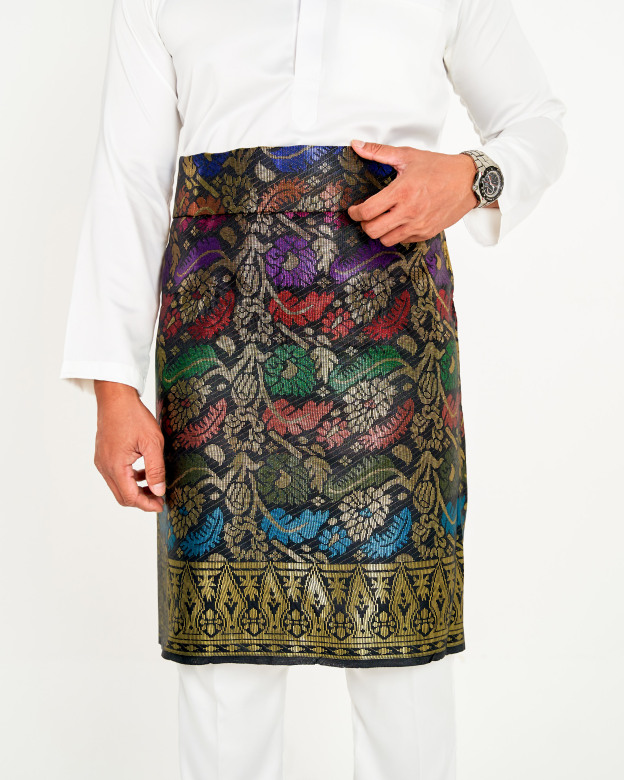 Sampin Songket Tenun Exclusive Hombre - Gold Series