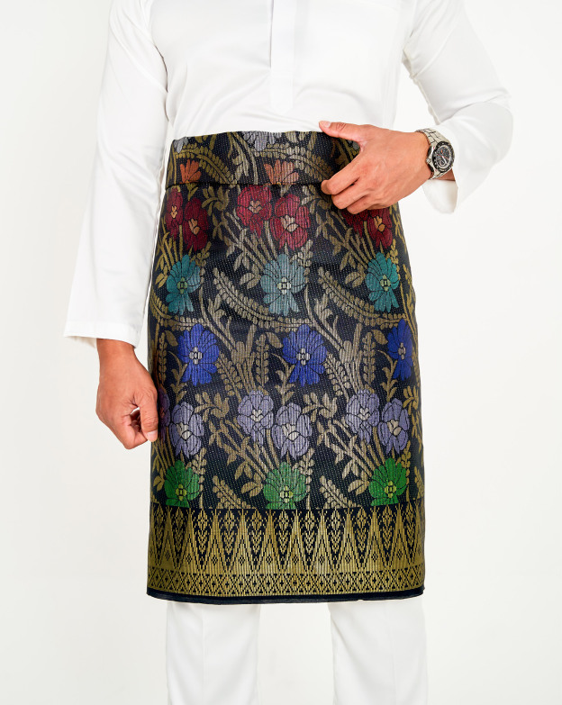 Sampin Songket Tenun Exclusive Hombre - Gold Series
