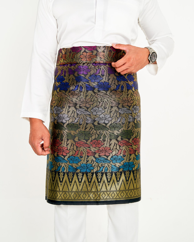 Sampin Songket Tenun Exclusive Hombre - Gold Series
