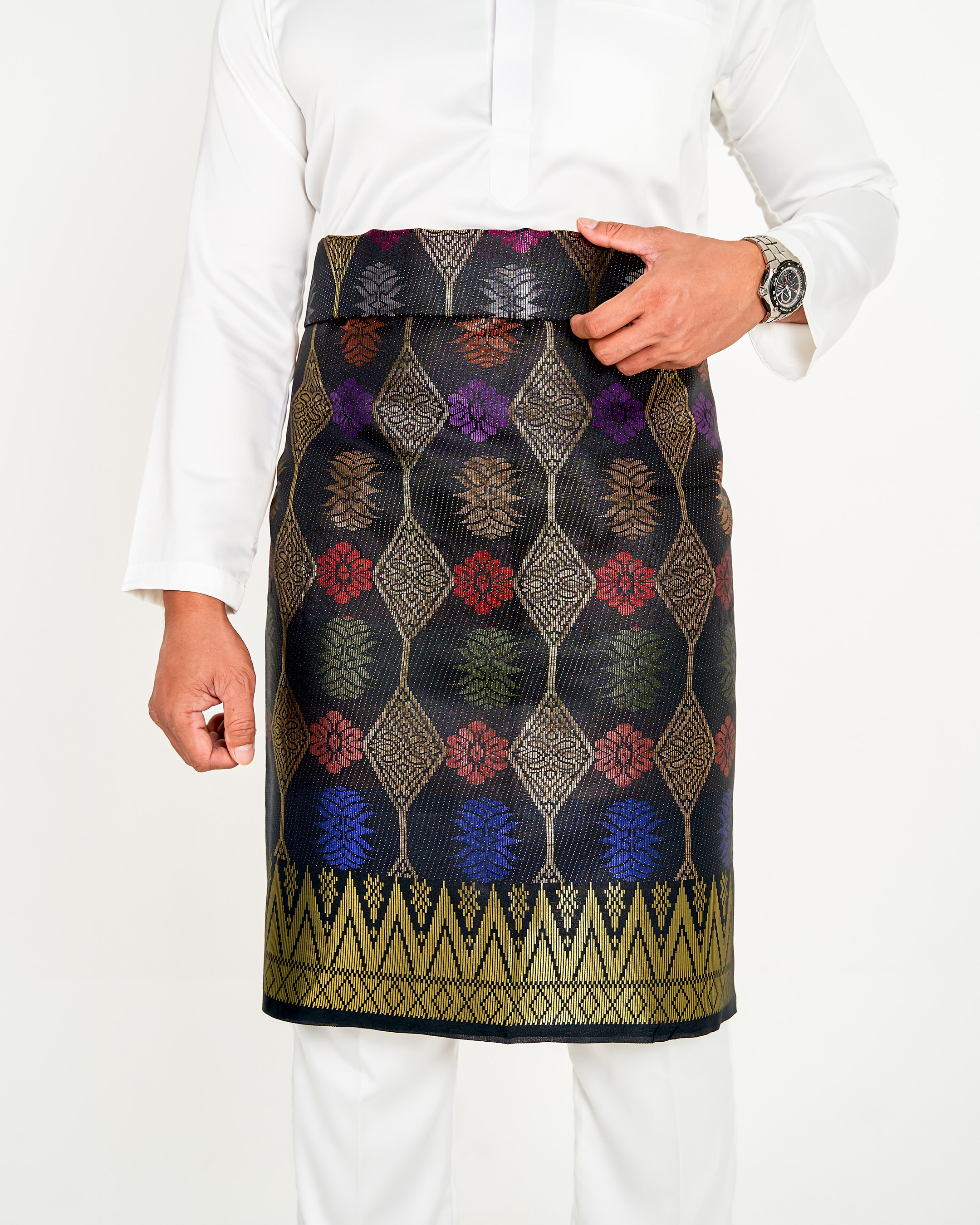 Sampin Songket Tenun Exclusive Hombre - Gold Series