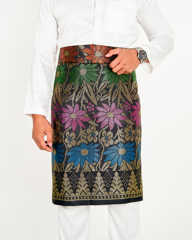Sampin Songket Tenun Exclusive Hombre - Gold Series