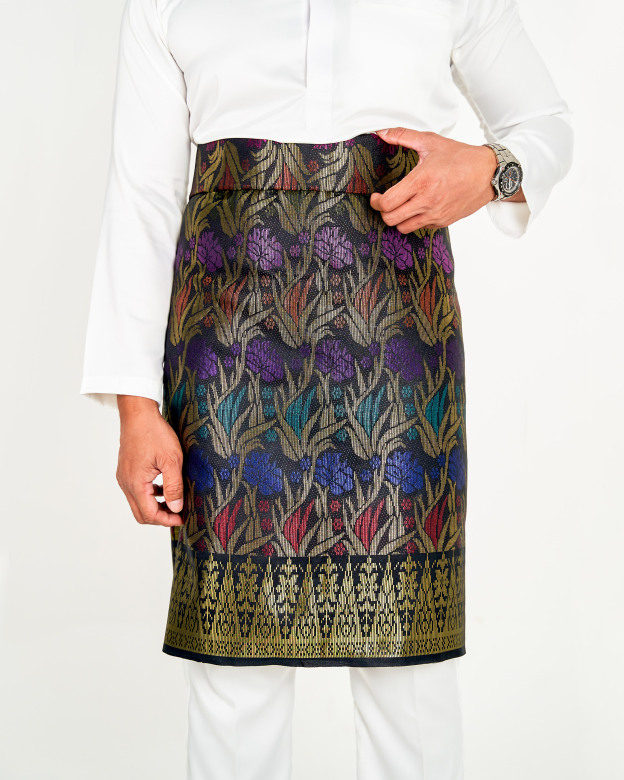 Sampin Songket Tenun Exclusive Hombre - Gold Series