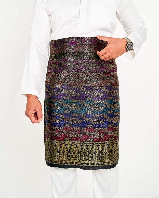 Sampin Songket Tenun Exclusive Hombre - Gold Series