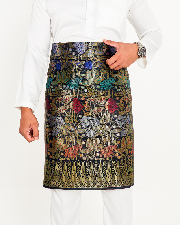 Sampin Songket Tenun Exclusive Hombre - Gold Series