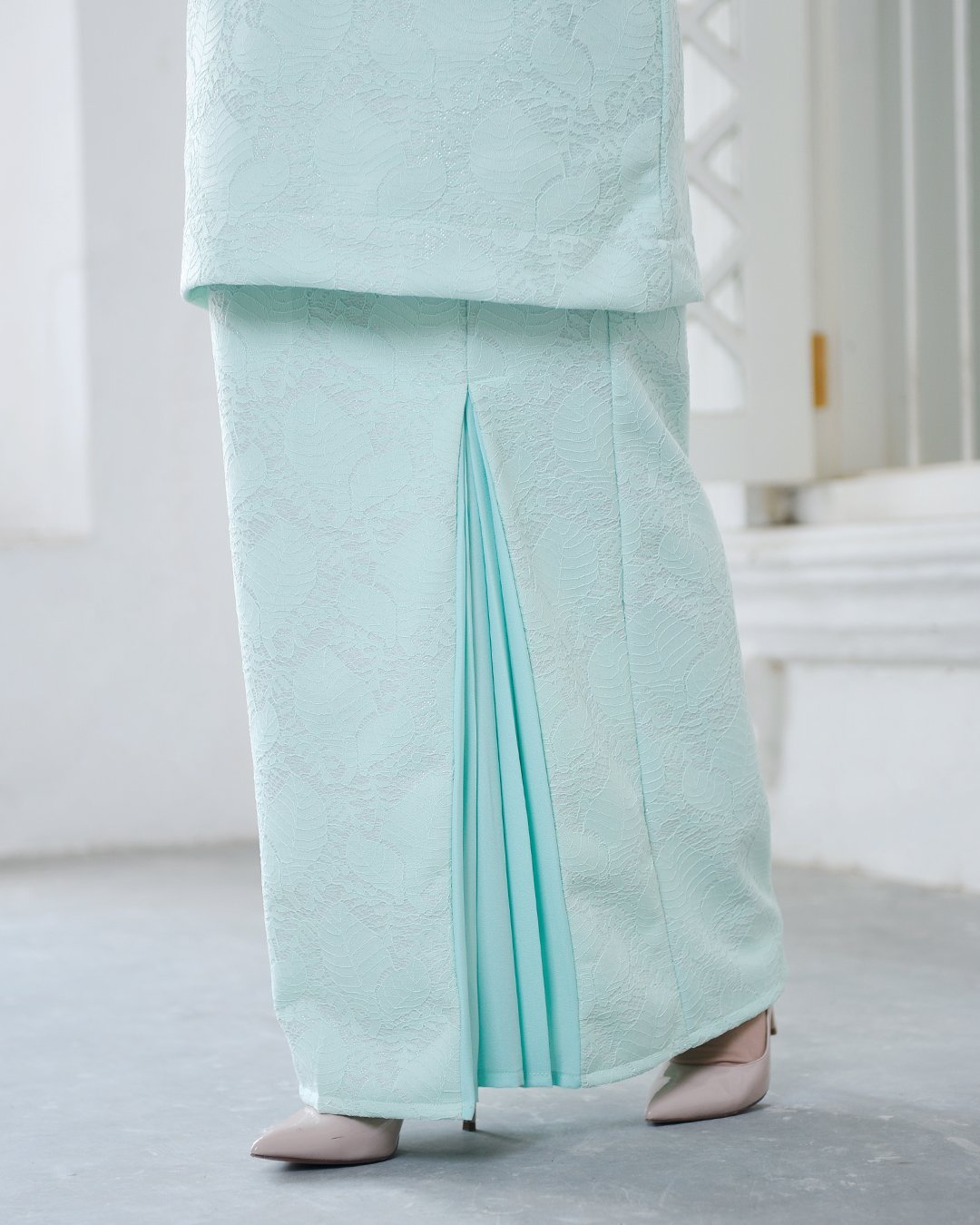 Baju Kurung Kedah Gyny - Mint Green