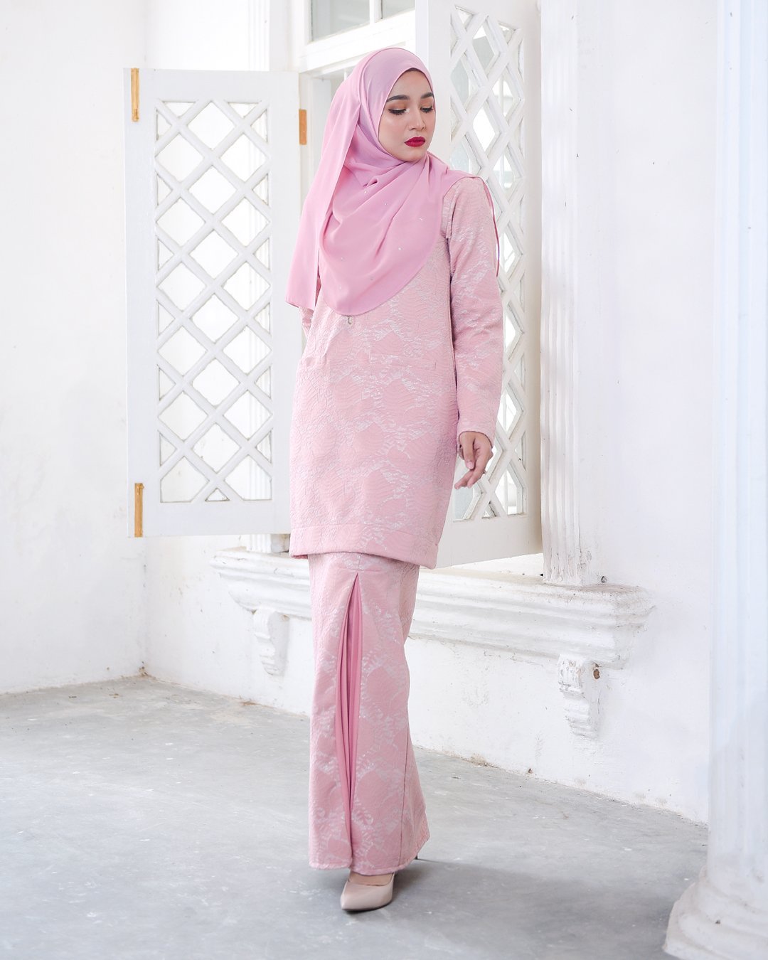 Baju Kurung Kedah Gyny - Senorita Pink