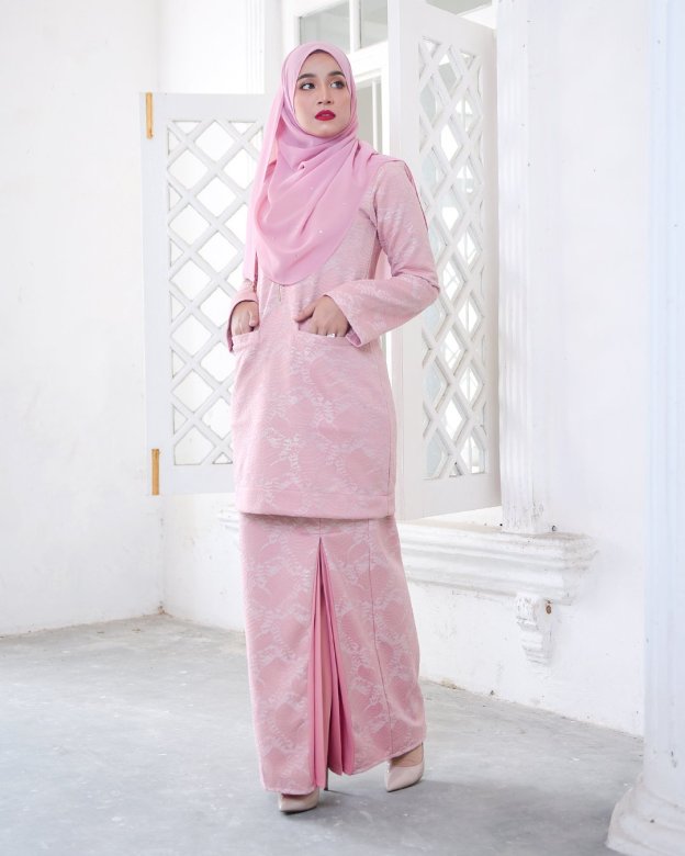 Baju Kurung Kedah Gyny - Senorita Pink