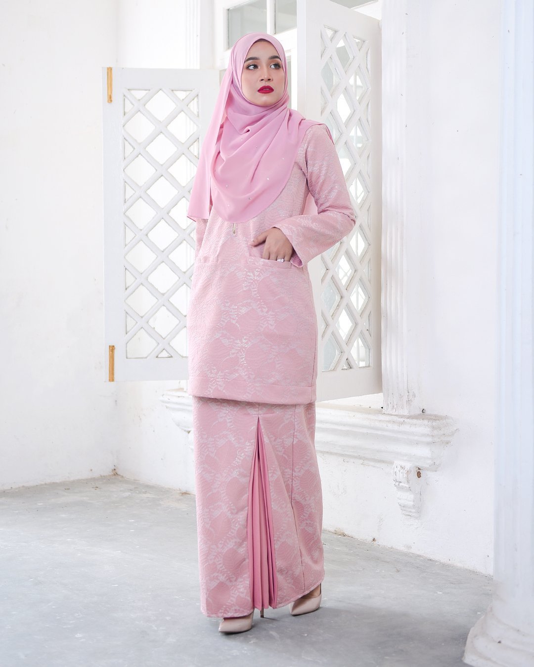 Baju Kurung Kedah Gyny - Senorita Pink