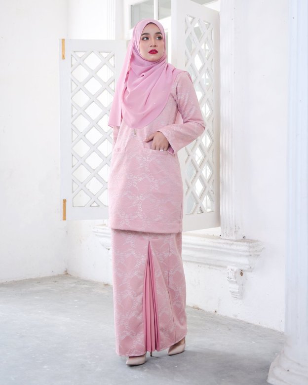 Baju Kurung Kedah Gyny - Senorita Pink