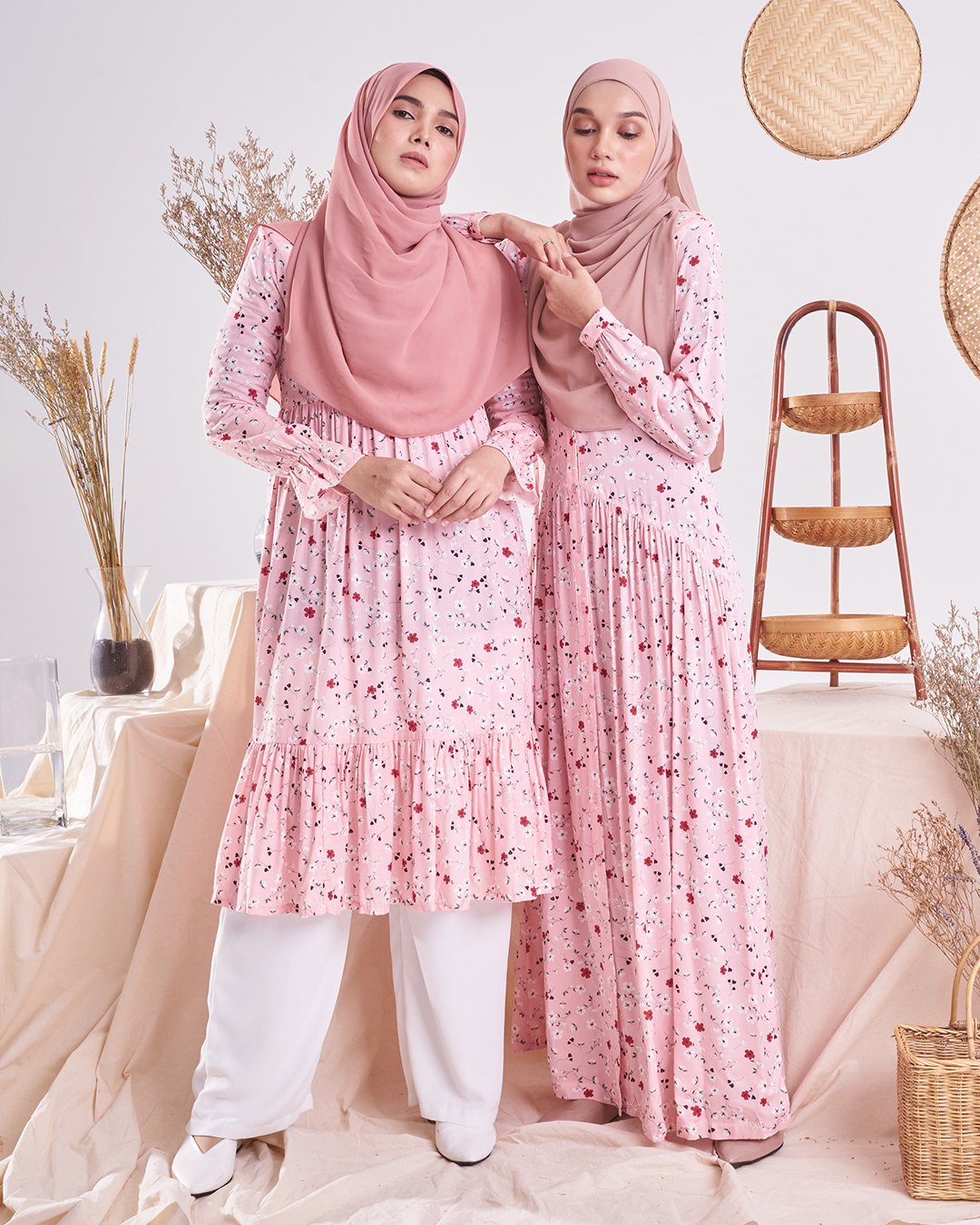 Dress Homey Harita - Light Peach