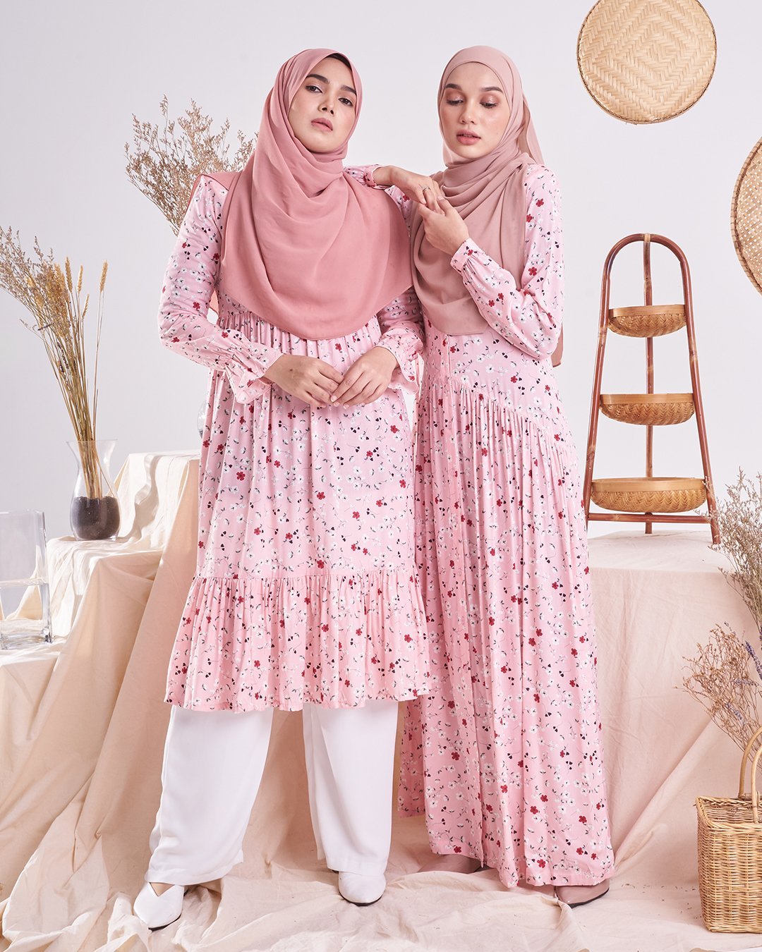 Dress Homey Harita - Light Peach
